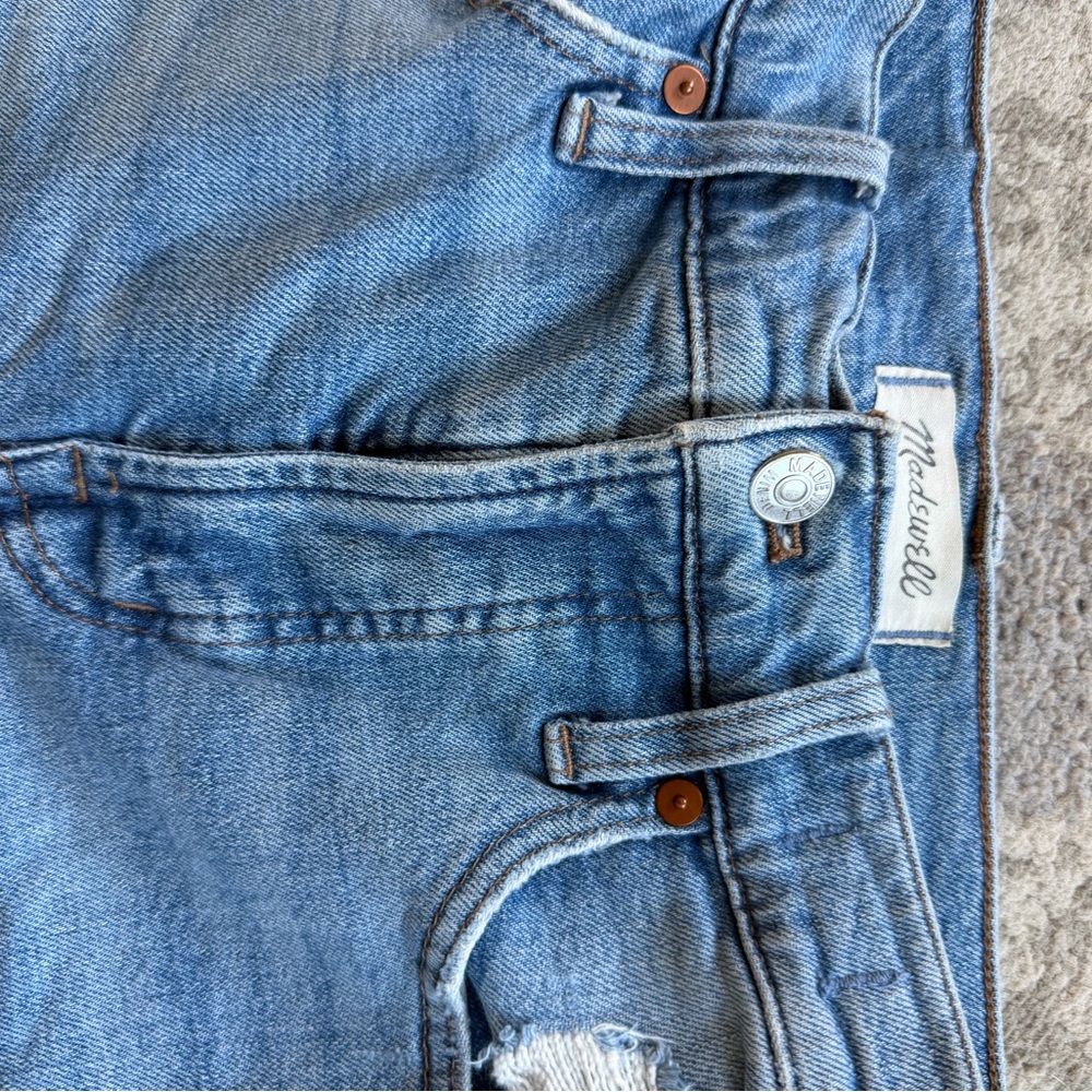 Madewell PETITE the perfect vintage Jean distressed Jeans straight light wash - Picture 3 of 8
